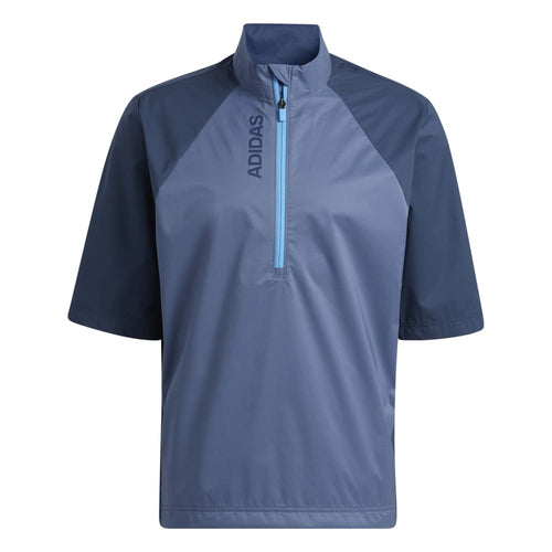 adidas Golf Provisional Short Sleeve Pullover Windshirt HF9182 Crew Navy M 