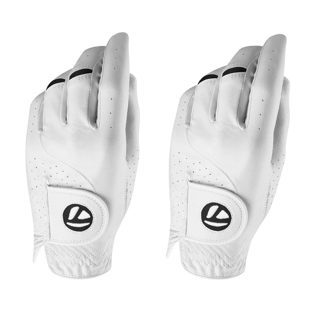 TaylorMade Stratus Tech Golf Glove - 2 Pack White S Left Hand (Right Handed Golfer)